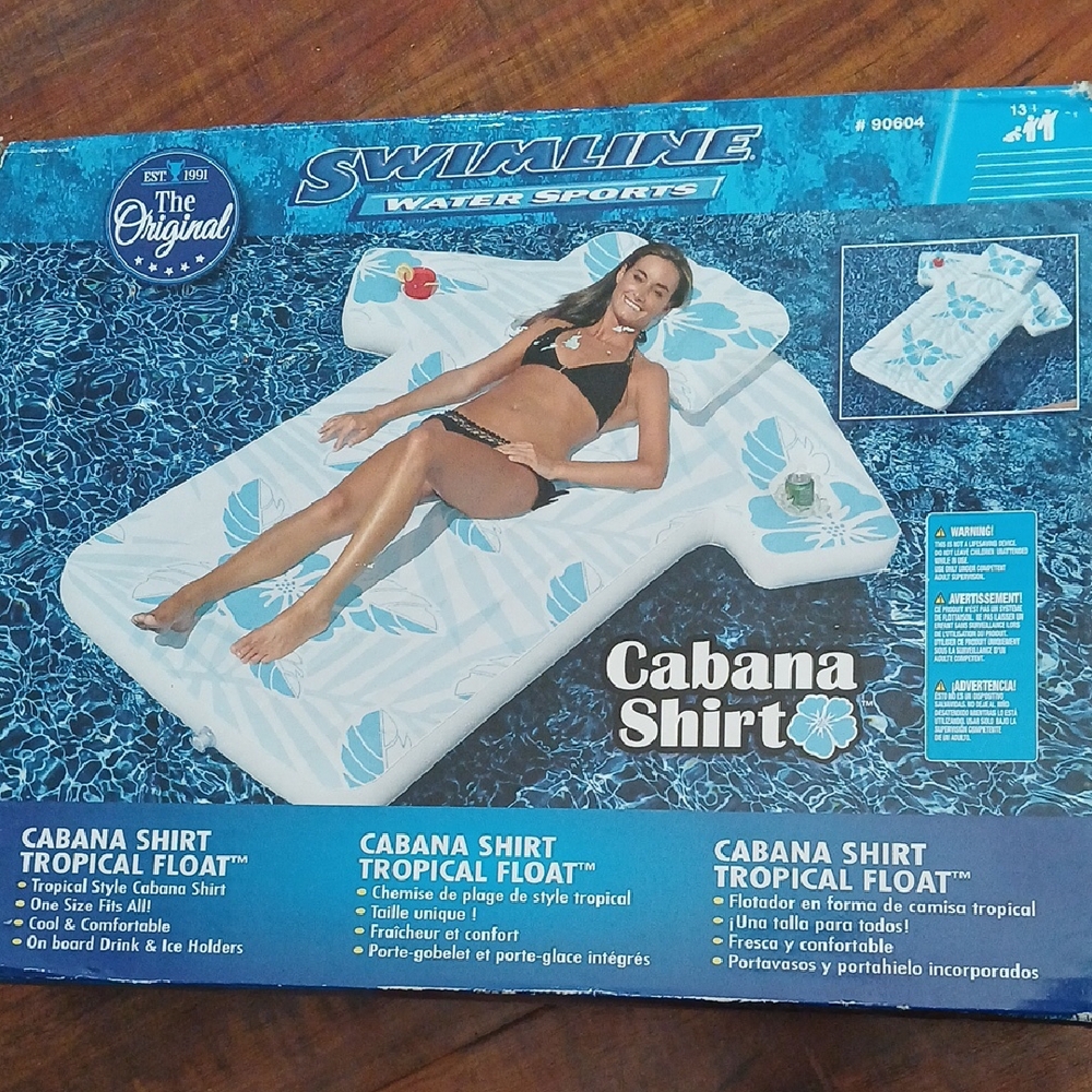 Swimline Cabana Shirt Tropical Float